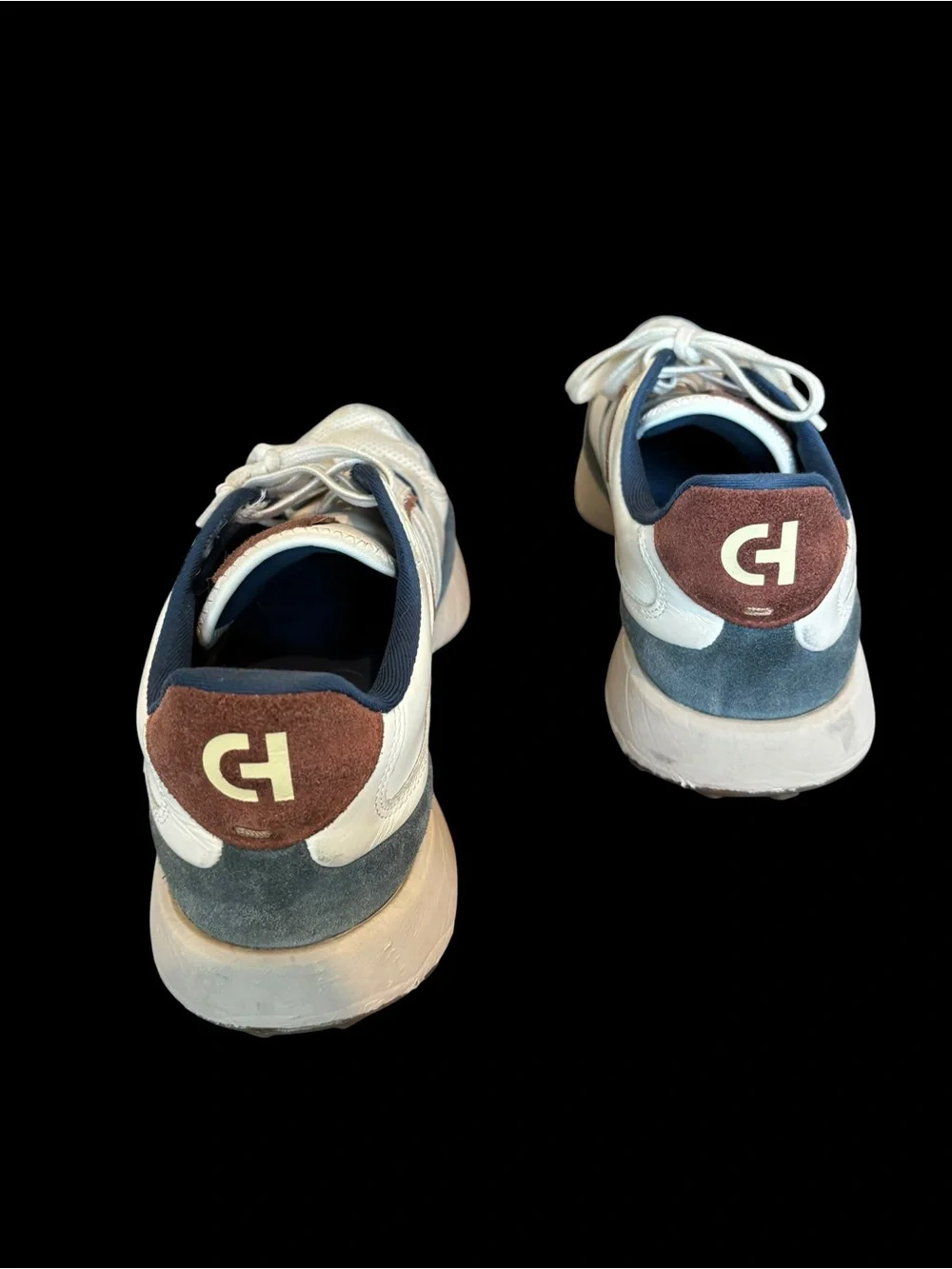 Cole Haan US Men's 9 Grand Crosscourt Downtown Sneakers Ivory / LT Sesame
